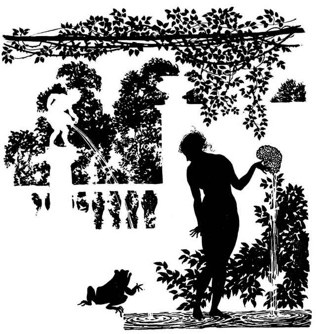 arthur rackham sleeping beauty silhouette