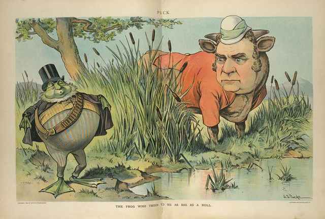 john-samuel-pughe-cartoon-the-frog-who-tried-to-be-as-big-as-a-bull