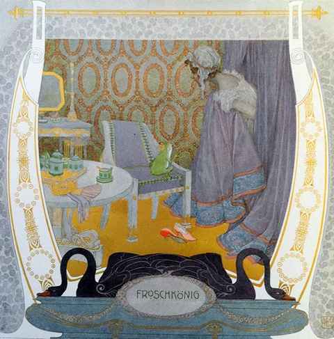 heinrich-lefler-illustration-the-princess-and-the-frog